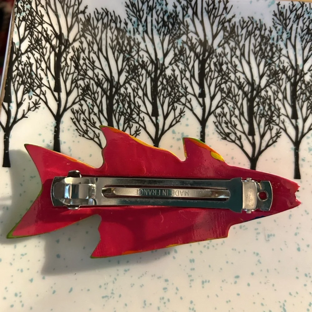 Vintage Tropical Fish Barrette
